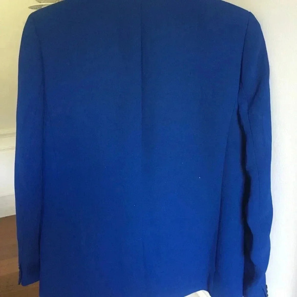 J Crew blazer • NWOT • blue • 6 grey collar detail - Picture 5 of 7